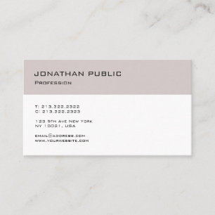 Minimalistisches modernes Design Schlicht Trendy Visitenkarte
