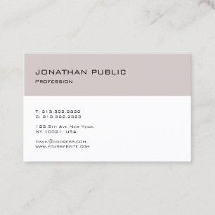 Minimalistisches modernes Design Schlicht Trendy Visitenkarte