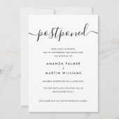 Minimalistisches, modernes Drehbuch Einladung (Vorderseite)