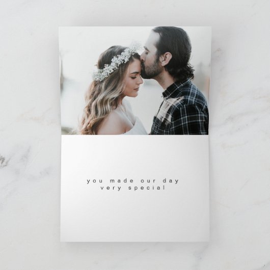 Minimalistisches modernes Drehbuch Türkis Vielen D Karte (Innenseite)