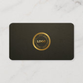 Minimalistisches, modernes, dunkles und berufliche visitenkarte (Vorderseite)