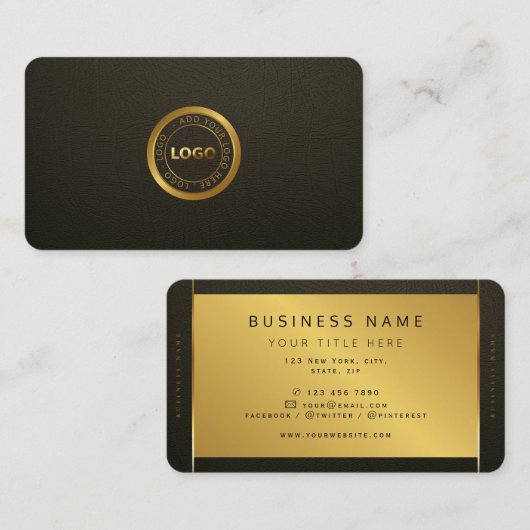 Minimalistisches, modernes, dunkles und berufliche visitenkarte (Vorne/Hinten)