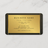 Minimalistisches, modernes, dunkles und berufliche visitenkarte (Rückseite)