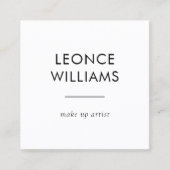 Minimalistisches, modernes einfaches Branding mit Quadratische Visitenkarte (Vorderseite)