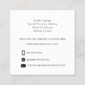 Minimalistisches, modernes einfaches Branding mit Quadratische Visitenkarte (Rückseite)