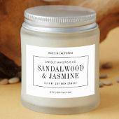 Minimalistisches, modernes, einfaches Etikett für