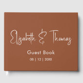 Minimalistisches, modernes, einfaches Gästebuch (Vorderseite)