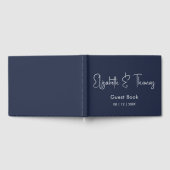 Minimalistisches, modernes, einfaches Gästebuch (Voll)