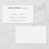 Minimalistisches, modernes, einfaches grafisches D Visitenkarte (Vorne/Hinten)