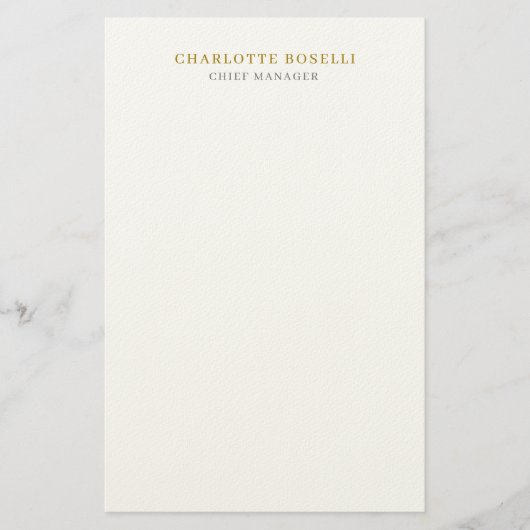Minimalistisches modernes einfaches professionelle briefpapier (Vorderseite)