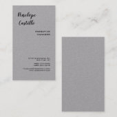 Minimalistisches, modernes, einfaches Schlichtes P Visitenkarte (Vorne/Hinten)