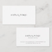 Minimalistisches, modernes Einfaches Template Beru Visitenkarte (Vorne/Hinten)