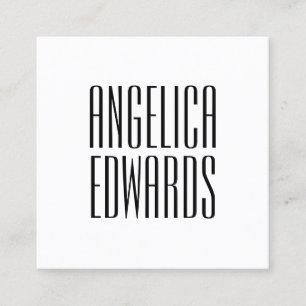 Minimalistisches modernes einfaches trendy mutiges quadratische visitenkarte