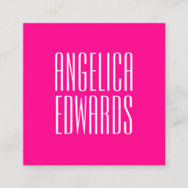 Minimalistisches modernes einfaches trendy mutiges quadratische visitenkarte