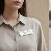 Minimalistisches modernes Elegant Namensschild