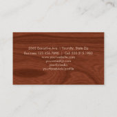 Minimalistisches modernes elegantes berufliches visitenkarte (Rückseite)