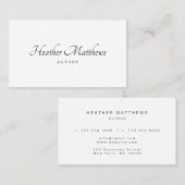 Minimalistisches modernes elegantes berufliches visitenkarte (Vorne/Hinten)