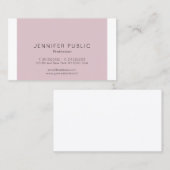 Minimalistisches modernes elegantes Design Berufli Visitenkarte (Vorne/Hinten)