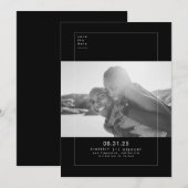 Minimalistisches modernes elegantes Foto Save the  Date (Vorne/Hinten)