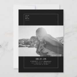 Minimalistisches modernes elegantes Foto Save the  Date