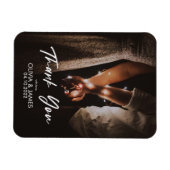 Minimalistisches modernes elegantes Foto Vielen Da Magnet (Horizontal)