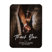 Minimalistisches modernes elegantes Foto Vielen Da Magnet (Vertikal)