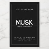 Minimalistisches, modernes, elegantes Sojawachs Lebensmitteletikett (Einzelnes Label)