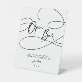 Minimalistisches, modernes Extravagantes Drehbuch Sockelschild (Vorderseite)