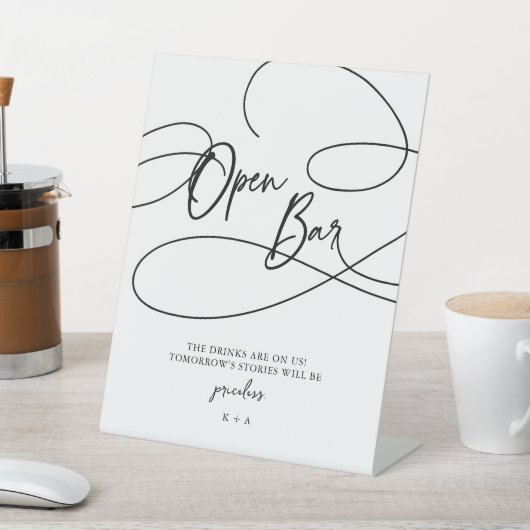 Minimalistisches, modernes Extravagantes Drehbuch Sockelschild (In SItu)