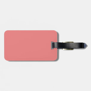 Minimalistisches modernes Farbdesign helles Korall Gepäckanhänger