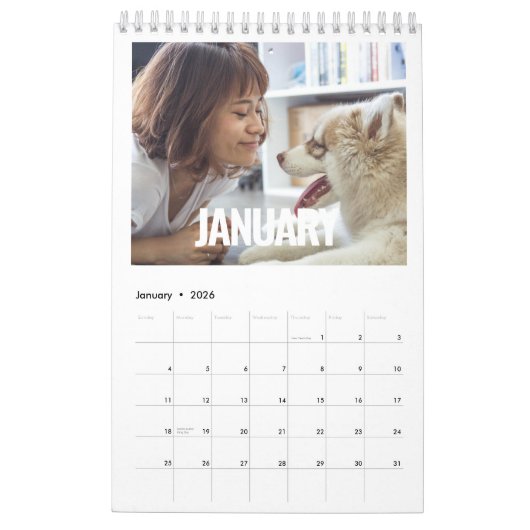 Minimalistisches modernes Foto 2022 Kalender (Jan 2026)