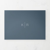 Minimalistisches modernes Foto Dreifach Gefaltete Einladung (Cover)