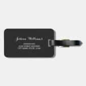 Minimalistisches modernes Foto Gepäckanhänger (Rückseite horizontal)