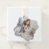 Minimalistisches modernes Foto glücklich Ostern Geschenkanhänger (Beispiel)