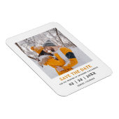 Minimalistisches modernes Foto - Hochzeit spart da Magnet (Rechte Seite)