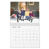 Minimalistisches modernes Foto kreiert Ihr eigenes Kalender (Feb 2026)