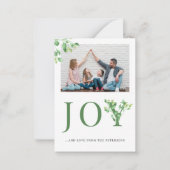 Minimalistisches modernes Foto Mitteilungskarte (Vorderseite)