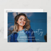 Minimalistisches modernes Foto Postkarte (Vorne/Hinten)