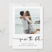 Minimalistisches modernes Foto Save the Date Einla Einladung (Vorderseite)