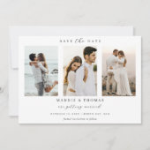 Minimalistisches modernes Foto Save the Date Einla Einladung (Vorderseite)