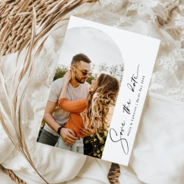 Minimalistisches modernes Foto Save the Date Einla Einladung