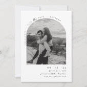 Minimalistisches modernes Foto Save the Date Einladung (Vorderseite)