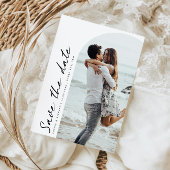 Minimalistisches modernes Foto Save the Date Einladung