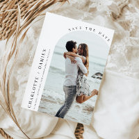 Minimalistisches modernes Foto Save the Date