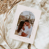 Minimalistisches modernes Foto Save the Date Einladung