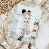 Minimalistisches modernes Foto Save the Date Einladung