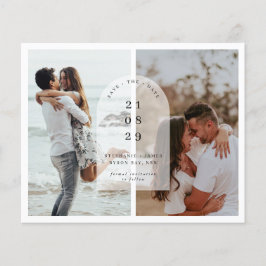 Minimalistisches modernes Foto Save the Date Flyer