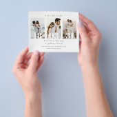 Minimalistisches modernes Foto Save the Date Flyer (Gruppe)