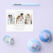 Minimalistisches modernes Foto Save the Date Flyer (Einzeln)