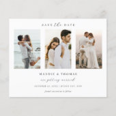 Minimalistisches modernes Foto Save the Date Flyer (Vorne)